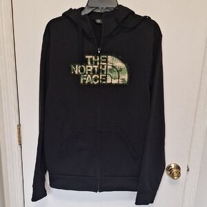 North Face Mens Zip Hoody Size M EUC